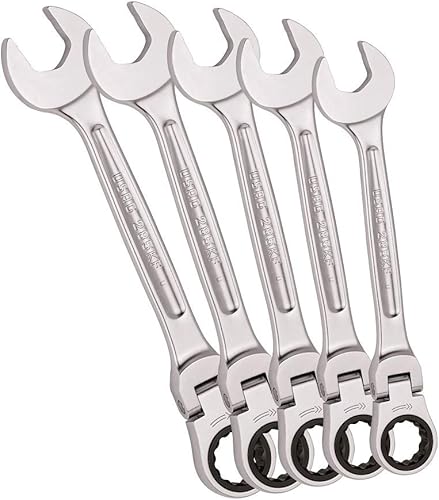 USAG 285 KF/DS8 U02856158 Serie di 8 Chiavi Combinate Snodate a Cricchetto - Honorern