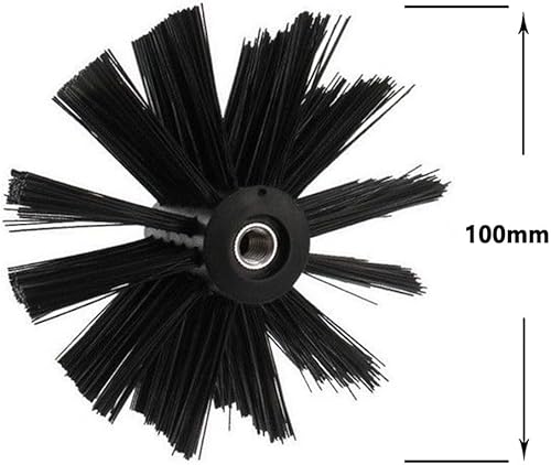 Spazzola di pulizia del camino, 100/150mm Strumenti di pulizia del camino Teste della spazzola della setola utilizzate per la pulizia delle prese d'aria del condotto - Honorern