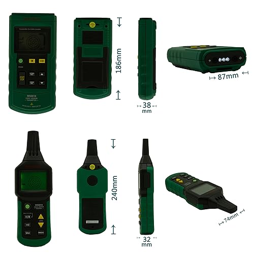 MS6818 Cavo cavo Metal Tracker Metal Tubo Detector Detector Tester Meter, 12 AC / DC, 400 V - Honorern