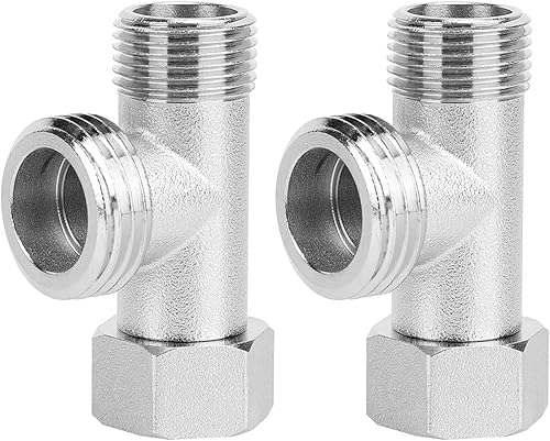 Connettore a 3 vie, valvola di risciacquo dell'adattatore della valvola deviatrice della toilette della valvola del connettore a 3 vie 2PCS (EU3/8) - Honorern