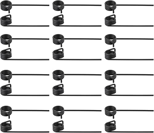 12 paia di ventole a molla per ventola a molla sinistra e destra, molla resistente, compatibile con AL-KO 38 E 38 P 32 VLE 38 VLB 38 VLE nero 56 x 11 mm - Honorern