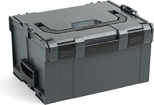 L-BOXX 238 misura 3 antracite | con inserto di fissaggio nero | sistema di trasporto attrezzi | scatola ideale per attrezzi - Honorern