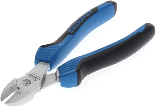 GEDORE Tronchese Laterale per Impieghi Gavosi per Filo Duro e Armonico Fino a 2 mm, Impugnatura Bicomponente, Temprata, Lunga 160 mm, 8316-160 JC - Honorern