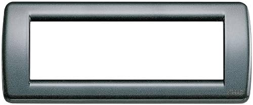 Vimar serie idea - Piastra rotonda 6 modulo metallo antracite metallizzato - Honorern