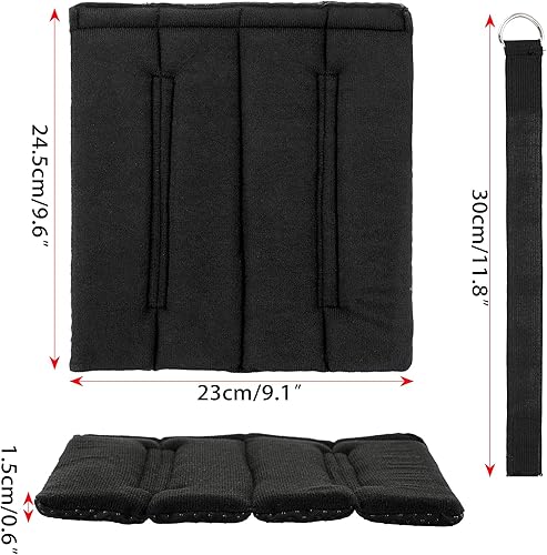 4 cuscinetti per scaletta per letto a castello con 8 cinghie di fissaggio regolabili con gancio e anello, rivestimento antiscivolo nero in schiuma, cuscino per scaletta da arrampicata, scale da - Honorern