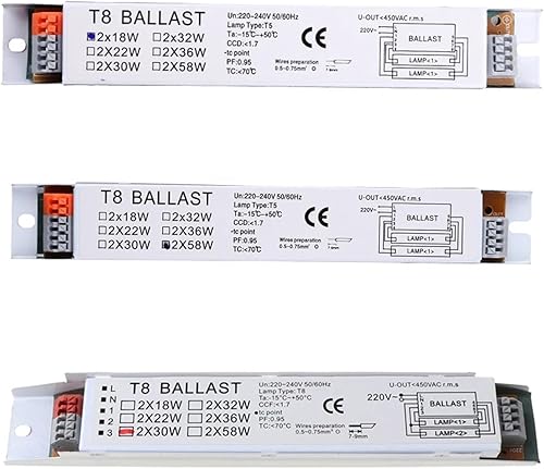 1Pc T8 220-240V AC 2x58W Reattore elettronico ad Ampia Tensione Lampada Fluorescente Reattori(2x58W) - Honorern