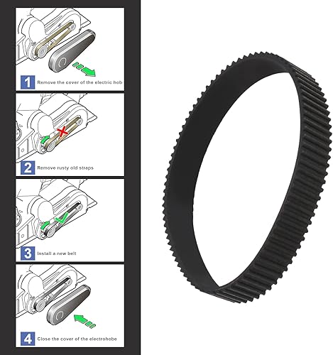 2 Pezzi Cinghie Di Trasmissione In Gomma Per Piallatrice HTD255-3M-14 Cinghia Dentata A Circuito Chiuso Da 85 Denti 1604736002 Compatibile Con Bosch FO150 FO200 PHO2.82 (3258) - Honorern