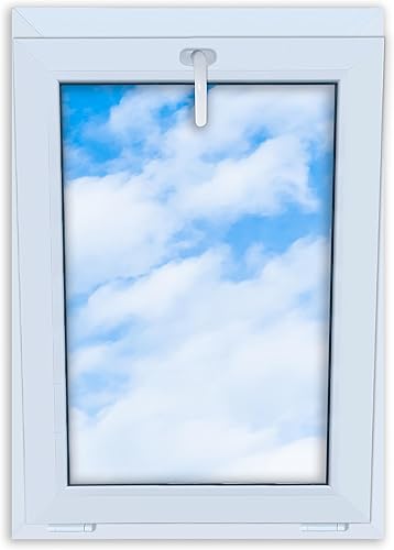 Finestra in PVC bianca 700x1000 mm, basculante, finestra standard con vetro doppio, a risparmio energetico, finestra per cantina con certificazione CE, ideale per ambienti domestici e cantine - Honorern