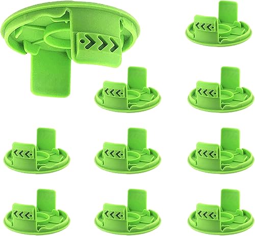 JOJOCY Greenworks 3411546A-6, 10 tappi per tagliaerba Greenworks G24LT G24LTK2 G24LT30M G24LT30M G24LT30MK2 - Honorern