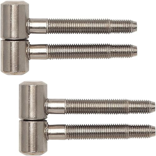 Gedotec Nastri per porte delle camere da letto, 2 pezzi | Nastri per fori per porte in legno battute | diametro 16 mm | Metallo nichelato opaco | Portata fino a 40 kg | 2 pezzi - Honorern