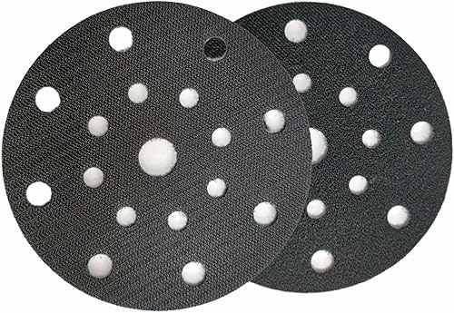 2 Pezzi Proteggi Platorello da 150mm Platorelli Lucidatrice con Gancio e Anello 49 Fori Piatto Abrasivo - Honorern