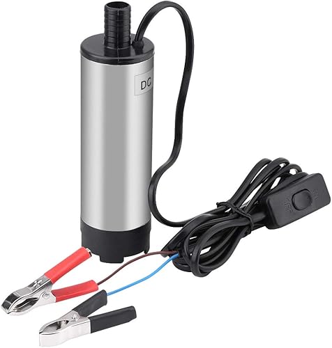 Ejoyous Pompa sommergibile 51 mm, Pompa acqua DC 12 V Autoadescante, Pompa sommergibile in Acciaio Inox 30 L/Min Pompa di Trasferimento Carburante per Auto, Caravana, Barca - Honorern