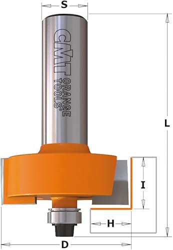 CMT 735.317.11 Fresa a Gradino, Arancione/Grigio - Honorern