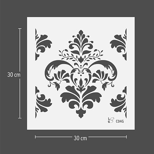 biancoShabby® Stencil Professionale RIUTILIZZABILE Made in Italy (Classico 04 Grande) - Honorern