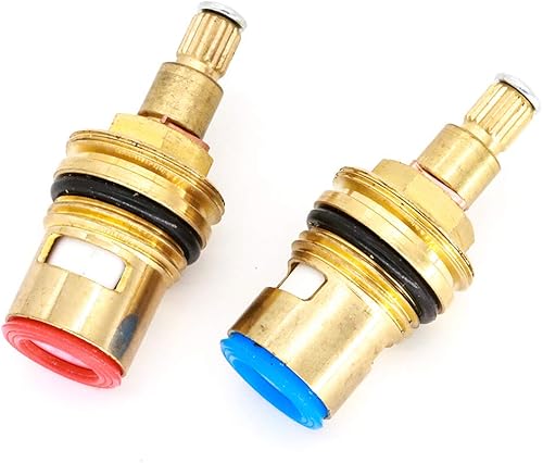 Valvola superiore in ottone, 1/2', in ceramica, 90°, per rubinetti a due manopole, set di valvole - Honorern