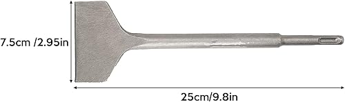 ValueHall Scalpelli SDS-Plus 2,95 x 9,8 pollici Scalpello a Spatola Tondo Scalpello per Piastrelle ad Alte Prestazioni Scalpello Piatto per Rimuovere Piastrelle, Fogli, Malta e Altri Adesivi V8A07 - Honorern
