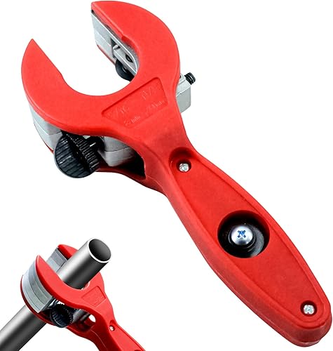 Tagliatubi a cricchetto 2 in 1, tagliatubi in rame, per tagliare tubi in rame, per tagliare PVC, lama per tubi a cricchetto (da 8 a 29 mm) - Honorern