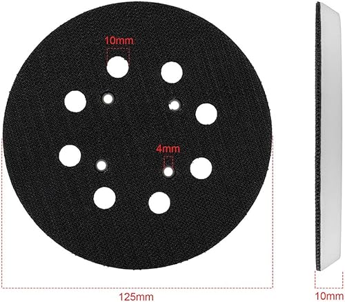 e platorello, 125 mm 8 fori levigatrice per levigatrice Bosch PEX 300 AE 400 AE 4000 AE - Honorern