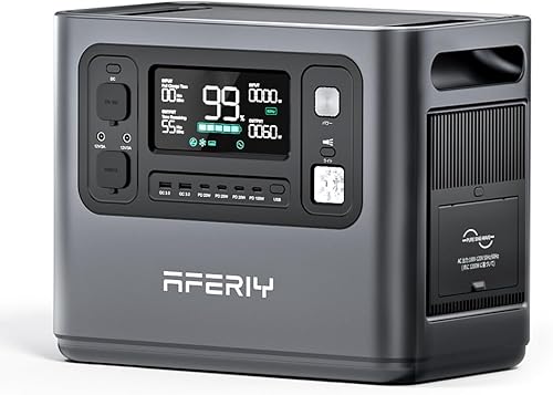 Generatore solare da 3600 W, LiFePO4, 3840 Wh, Power Station portatile con UPSV, 3 x 230 V, uscita AC 3600 W (7200 W picco), generatore di corrente da 2200 W, ricarica rapida per viaggi - Honorern