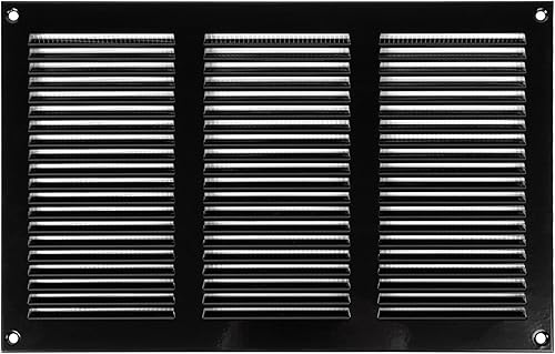 300 x 200 mm - Bianca - Griglia di ritorno dell'aria in metallo con schermo di protezione dai parassiti integrato - Honorern