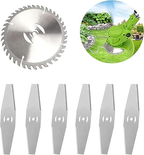 Lame per decespugliatore, metallo lama accessori per decespugliatore,Coltello di Ricambio tagliaerba lama decespugliatore,per tosaerba per tagliaerba da giardino e utensili elettrici da esterno - Honorern