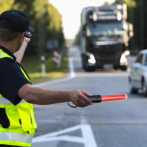 Bacchetta a LED, luci di controllo del traffico aereo | Bacchette luminose per aeroporto ricaricabili - Bacchetta per traffico da 10 pollici, bacchetta per segnale di controllo aereo con clip - Honorern