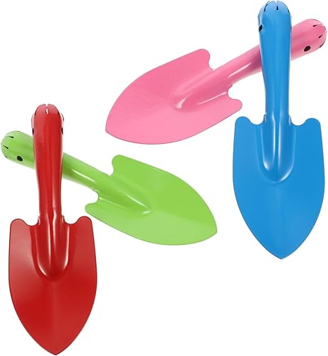 4 paletta siamese, piccola paletta a mano, mini spatola, paletta da giardino, elettrodomestici, giocattolo in miniatura, per spiaggia, ferro, per bambini, giardinaggio, campeggio - Honorern