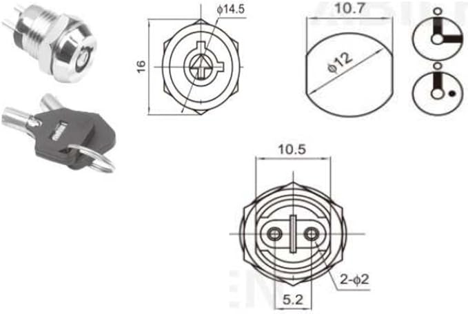 2x chiave cassaforte apertura emergenza 102 serratura passa ovunque chiave armadio cilindro lucchetti a combinazione chiusura serrature - Honorern