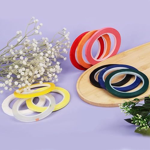 10 rotoli di nastro di sterilizzazione per Autoclave, nastro di identificazione degli strumenti da 0,24 pollici e 216,5 pollici, 10 colori - Honorern