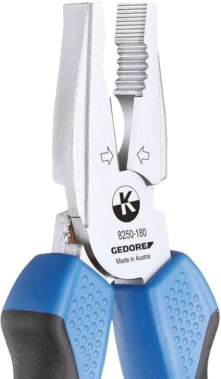 GEDORE Pinza Universale Professionale per Impieghi Gavosi, per Tagliare, Tenere e Torcere, Impugnatura Antiscivolo, 180 mm, HRC 62-64, 8250-180 TL - Honorern