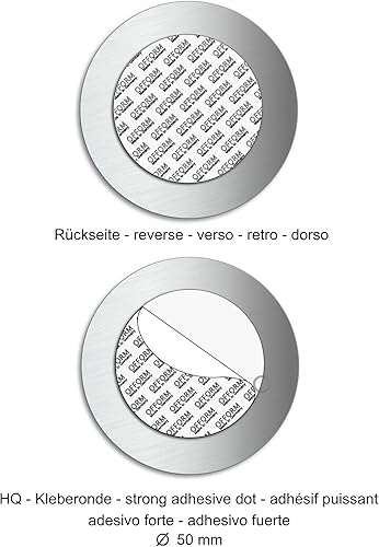 Cartello Parcheggio Biciclette | Targhette Targa acciaio inox Ø 75 mm autoadesivo No.39240 - Honorern