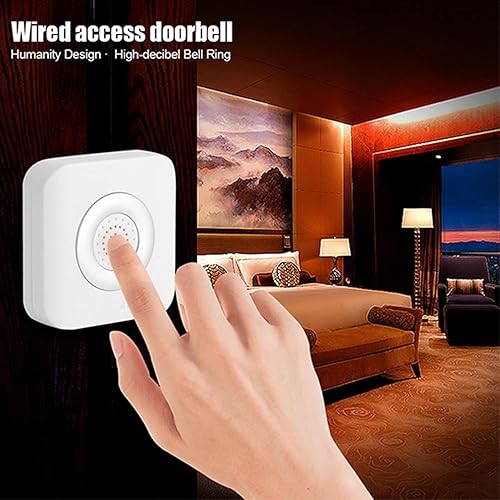 12V Campanello Cablato Chime Accesso Alla Porta Campanello Casa per Casa Ufficio System Controllo Accessi, Altoparlante Incorporato da 9 dB - Honorern