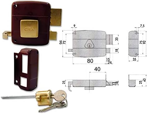 CISA 50110-50-2 SERRATURA APPLICARE CILINDRO STACCATO SX - Honorern