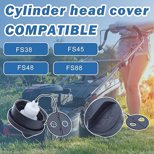 AUMEL Tappo serbatoio carburante con tubo olio per Stihl FS38 FS45 FS46 FS48 FS52 FS55 FS56 FS62 FS66 FS72 FS75 FS76 FS80 FS81 FS85 FS88 decespugliatore sostituisce 4128-350-05050505050505050 1 - Honorern