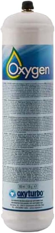 3 BOMBOLE OSSIGENO 1LT 110 BAR - 1 BOMBOLA MAXYGAS- OXYTURBO-RICAMBI PER TURBO SET 90 - Honorern