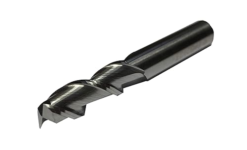 CNC, fresa per codolo VHM, Ø da 1 a 12 mm, in metallo duro per la lavorazione in alluminio, fresa con 2 tagli, 10 mm - Honorern