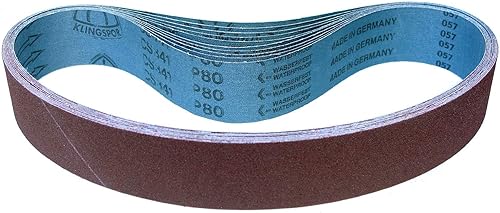 Klingspor CS 341 X - Nastro abrasivo, 50 x 1000 mm, 5 pezzi, grana P120 - Honorern