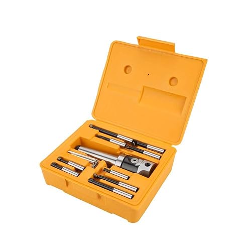 Set di Utensili per Alesare,Boring Tool Set,MT4-M16 Perno Adattatore Conico per Albero,50mm Testa di Alesatura+12 mm Barra di Alesatura,Fori di Alesatura F1-12mm,con Chiave,per Macchina CNC Ecc - Honorern