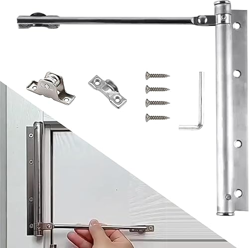 Molla Chiudiporta Automatico in Acciaio Inossidabile – Perfetto per Porte Interne ed Esterne, Molle di Regolazione per Porta Superiore e Inferiore, Chiusure a Chiusura Automatica - Honorern