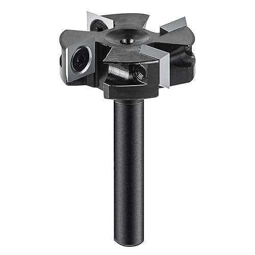 Fresa per Spianare Fresa per Legno Gambo 8mm Fresa CNC Diametro Fresa a Spianare per Legno Diametro di Taglio 40 mm con 4 Inserti Fraiser in Carburo di Tungsteno Fresatrice Verticale Legno - Honorern