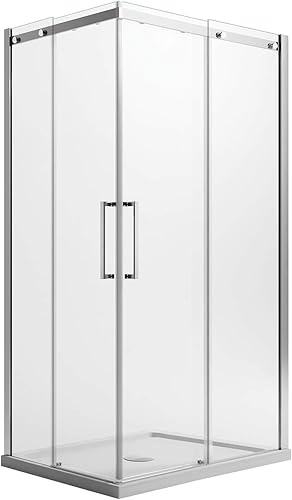 Box Doccia Rettangolare 70x90CM H200 Vetro Trasparente 8mm Destra mod. Prime Corner - Honorern
