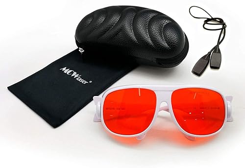 MCWlaser 190-540nm Occhiali di Protezione Sicurezza Laser OD7+ For UV light Violet Blue Green Laser 405nm 445nm 450nm 473nm 532nm Tipo di assorbimento Laser Safety Goggles Glasses EP-3 - Honorern