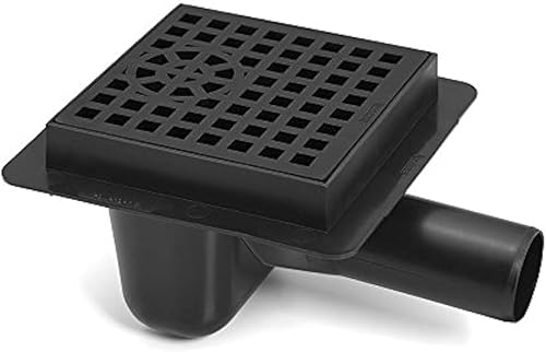 Scarico Plastica Fognaria con Nero Piazza Modello Griglia 50mm Tubo Diametro - Honorern