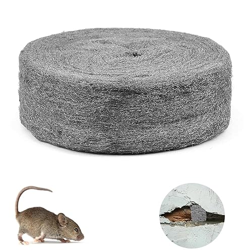 YushengTai Lana D'acciaio Contro i Topi, 20 m Di Lana D'acciaio Riutilizzabile, Lana D'acciaio Di Alta Qualità Fine 000, Levigatura e Lucidatura, Spugna in Lana D'acciaio Ha un Buon Effetto - Honorern