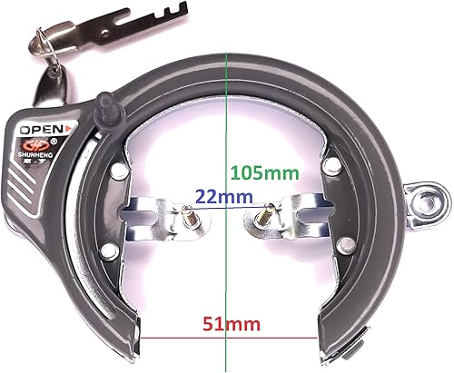 cyclingcolors lucchetto per telaio bici bicicletta aggancio MTB con chiave Antifurto - Honorern