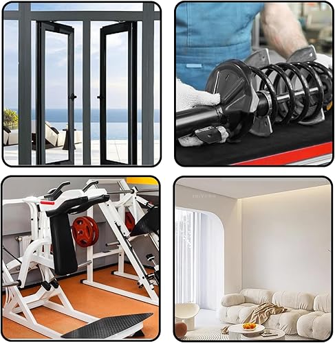 Strisce di Gomma in Neoprene, Fogli di Gomma Lunghi 3 Metri, Profili in Gomma Piena, Nastro Sigillante, Tappetini in Gomma, per Sigillature fai da te, Rivestimenti per Pavimenti, 40 x 2 mm - Honorern