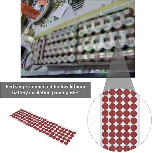 200 Pezzi 21700 Guarnizione Isolante Batteria Foglio Isolante Batteria Guarnizione Di Carta Isolante Batteria Al Litio Per Batteria Componenti Elettronici Illuminazione Verde - Honorern
