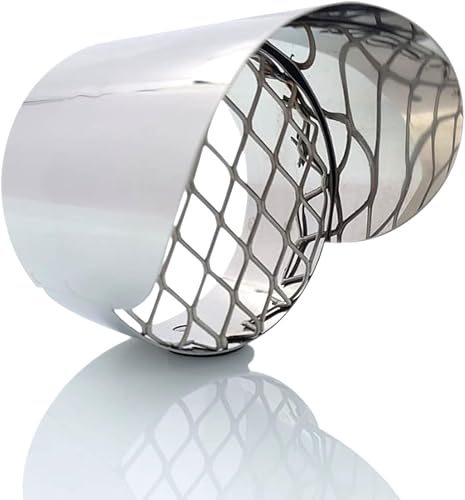 Terminale Scarico Fumi con Griglia Antintrusione in Acciaio Inox Ø 60 mm | Evacuatore Fumi o Aspirazione Aria Caldaie Stufe Legna Pellet | Protezione Pioggia | Resistente al Calore | Il Top - Honorern