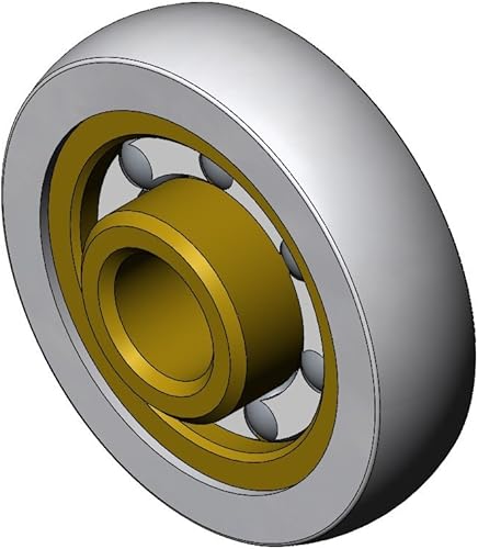 Cuscinetti Box Doccia VR - Kit 2 PEZZI Ricambio Doccia CESANA diametro 24x6x8 foro 6 Svas. profilo Arrotondato R.7.5 - Honorern