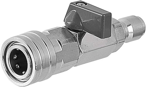 DAZZLEEX Rondella ad alta pressione 1/4 'Kit valvola a sfera, rondella valvola a sfera, connettore rapido ad alta pressione valvola a sfera interruttore adattatore tubo - Honorern